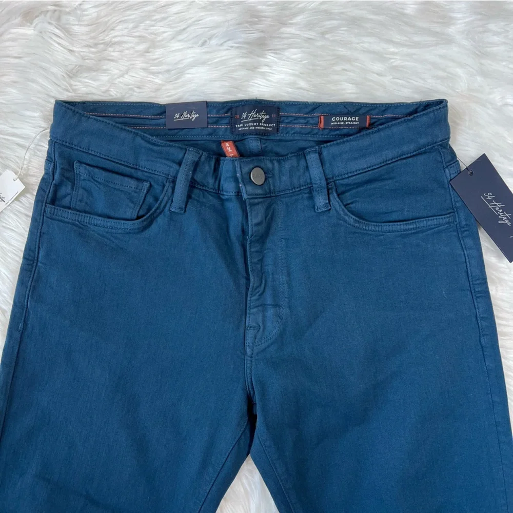 NWT 34 Heritage Courage Straight Leg‎ Pants in Petrol Comfort